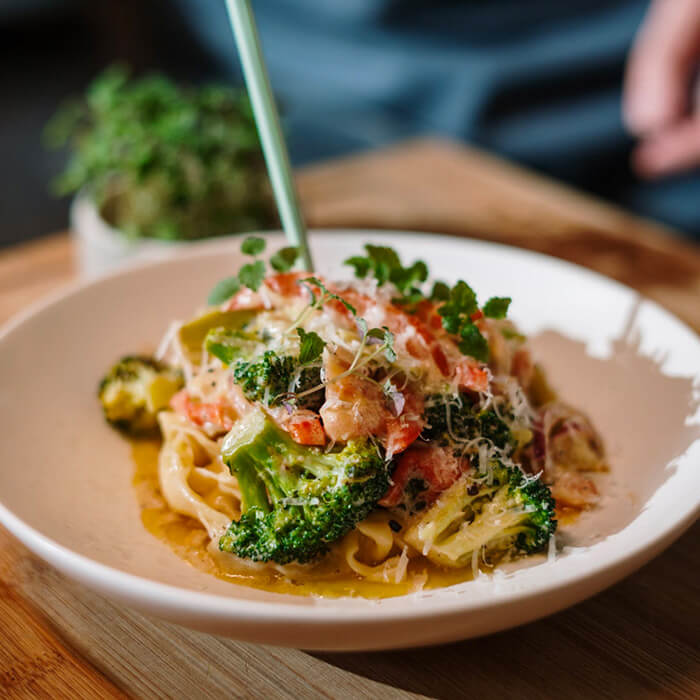 Never eat more than you can life.